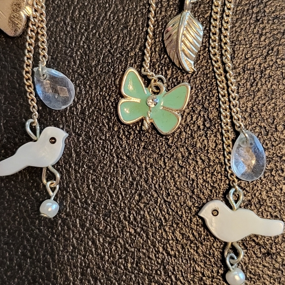 Bird and Butterfly Dangle Earrings - Picture 3 of 3